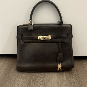 Vintage top handle sac a depeches style bag